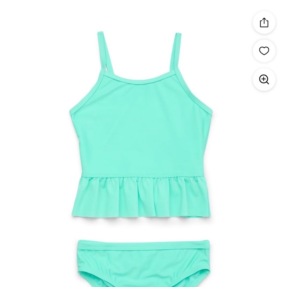 Kids' Aqua Tankini Swim Set - Mint Green